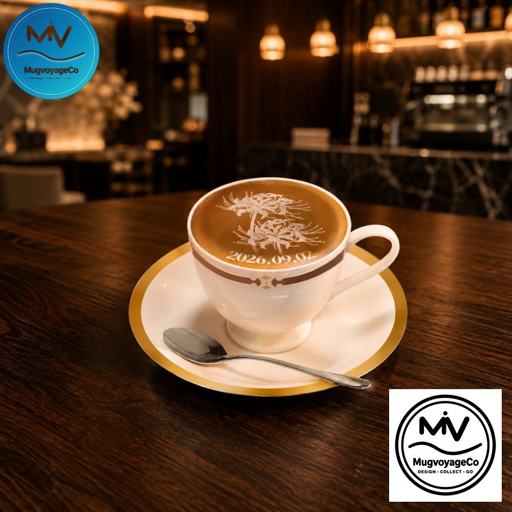 "Top 2026 Collectibles: Coffee Sets, Figures, and MiniTables Revealed" 59 Red Spider Lily Latte Art Coffee Cup and Saucer Set 2026