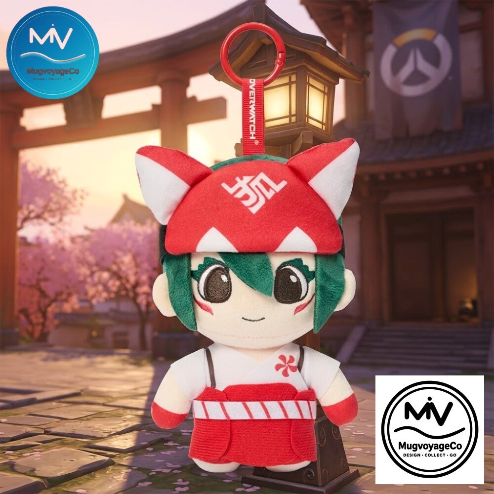 Overwatch Hero Plush Bag Charm Genji, Juno & Kiriko Keychain Overwatch Hero Plush Charm Keychain: Genji, Juno, Kiriko – image 4 of 4