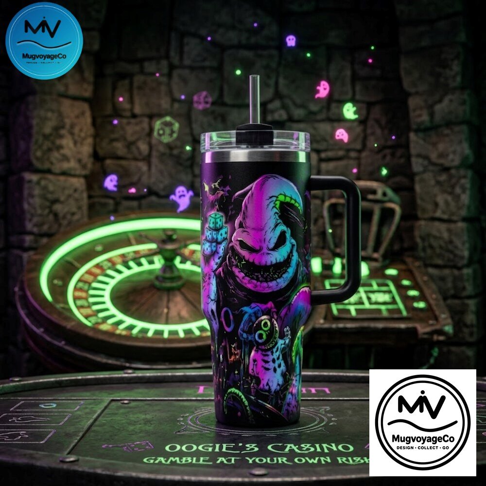 "Top 2026 Collectibles: Oogie Boogie, BTS Jungkook, Celine & More!" 47 The Nightmare Before Christmas Oogie Boogie Casino Tumbler with Handle 2026