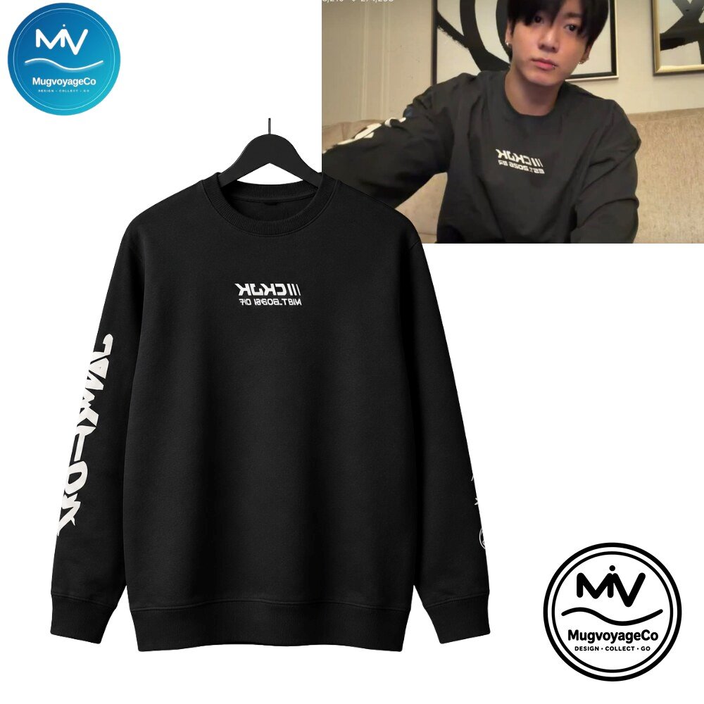 BTS Jungkook Calvin Klein Long Sleeve Graphic Sweatshirt 2026