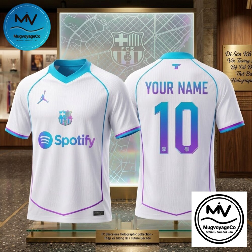 "Top 2026 Jerseys and Unique Merch: FC Barcelona to Resident Evil" 40 FC Barcelona Holographic Collection 10 Soccer Jersey 2026