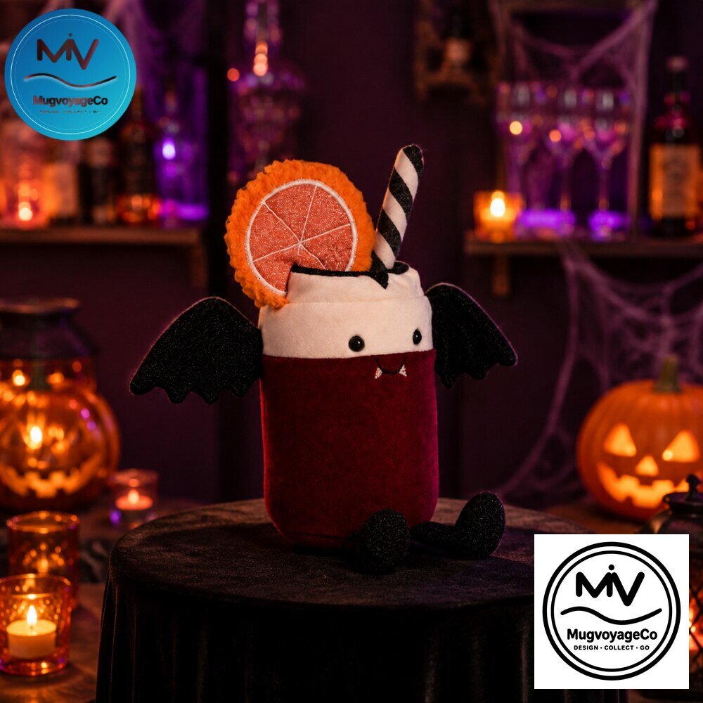 Halloween Vampire Cocktail Drink Plush Toy 2026
