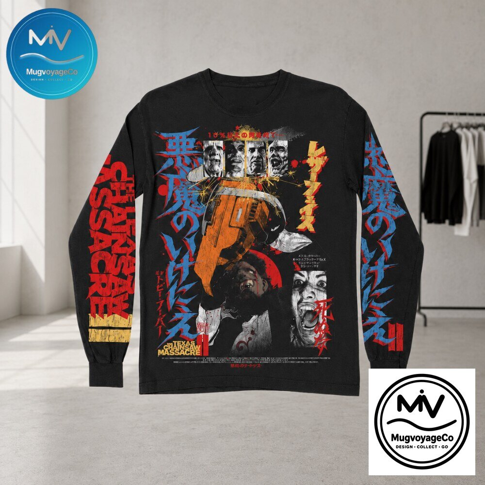The Texas Chain Saw Massacre Japanese Horror Long Sleeve TShirt 2026