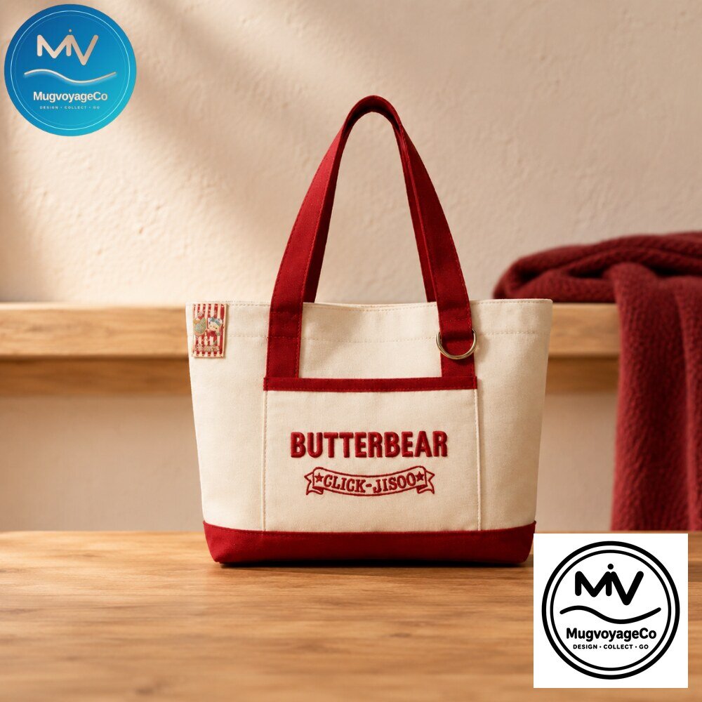Butterbear x Click Jisoo Canvas Tote Bag 2026