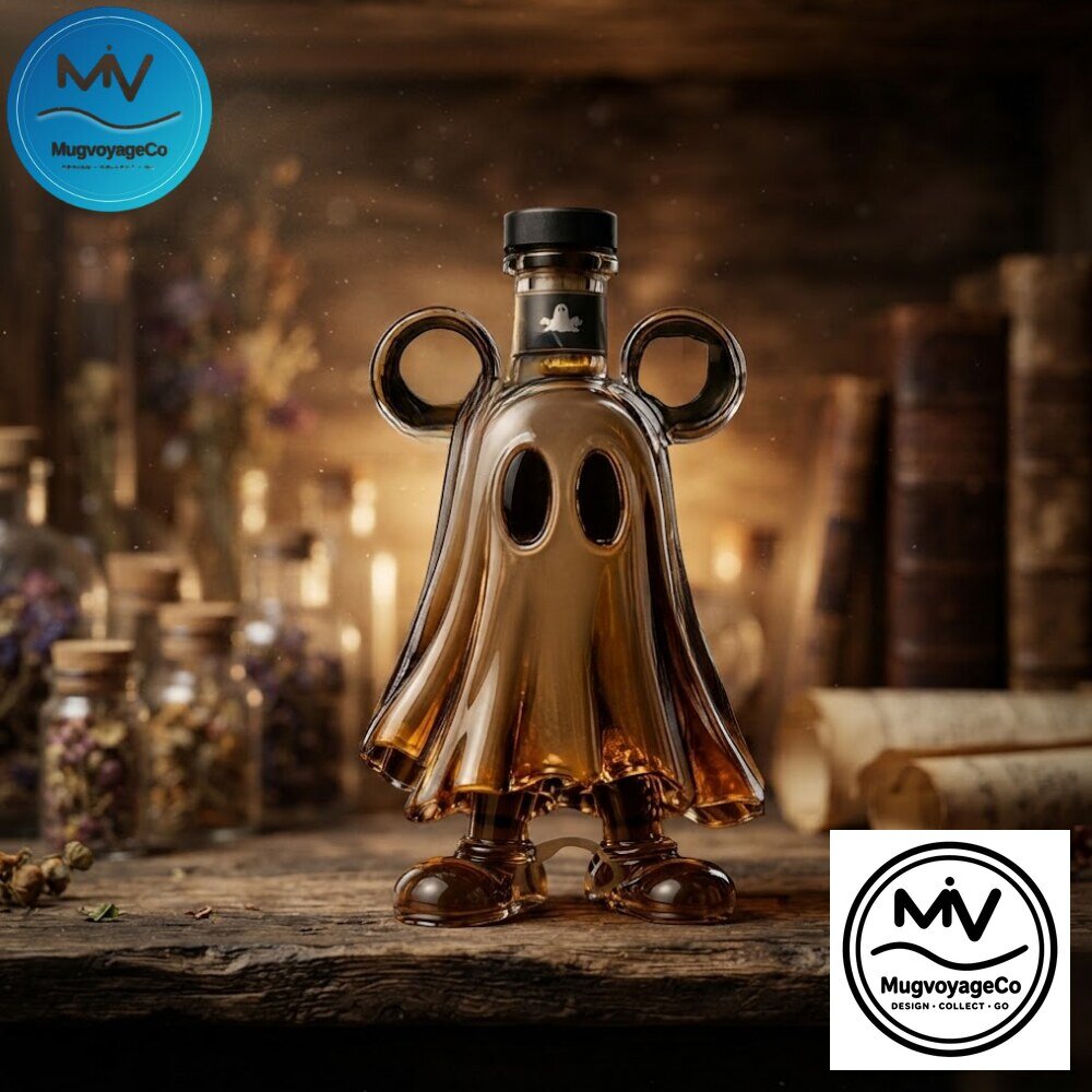Ghost Costume Mickey Glass Decanter Whiskey Bottle Helloween 2026