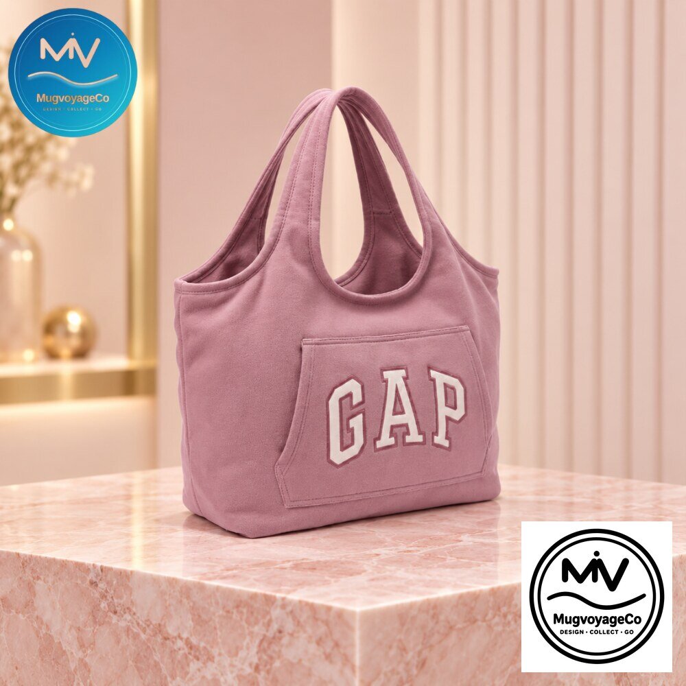 GAP Dusty Pink Tote Bag with Front Pocket 2026