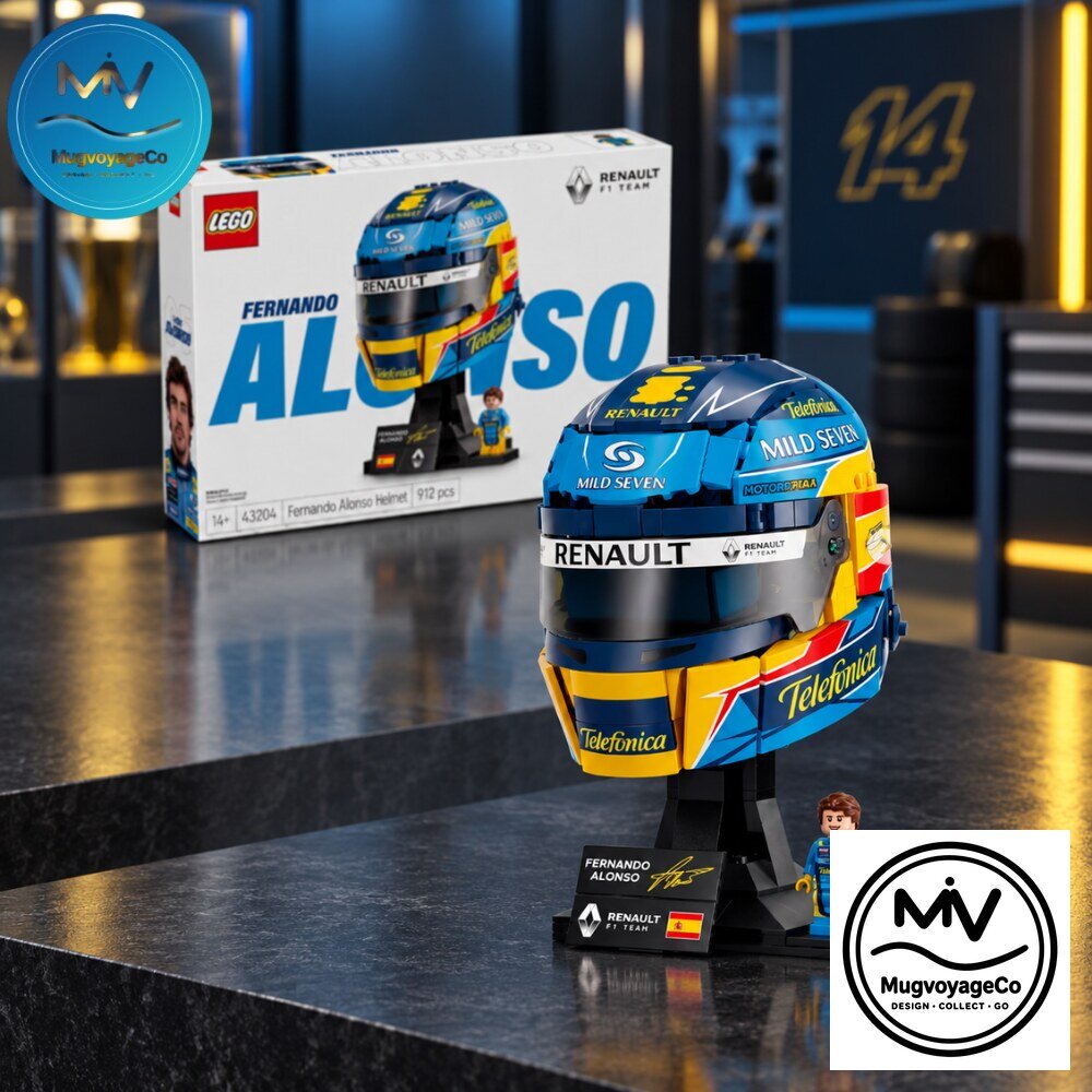 Renault F1 Team Fernando Alonso Helmet Building Brick Set 2026