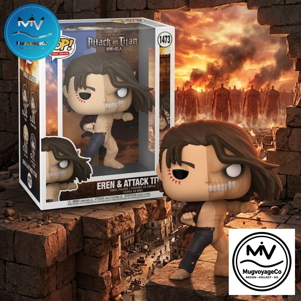 Funko Pop Attack on Titan Eren and Attack Titan Vinyl Figure 2026