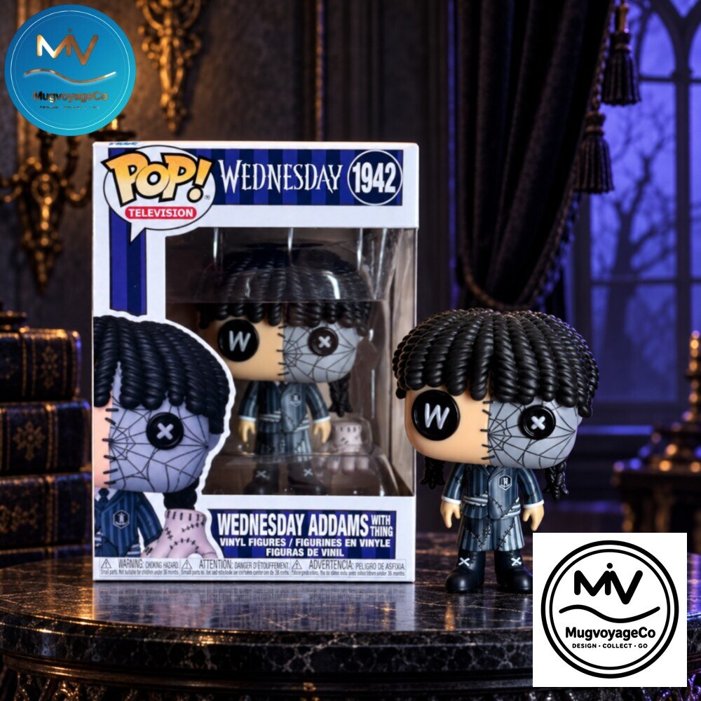 Funko Pop Wednesday Addams with Thing Button Eyes Vinyl Figure 2026