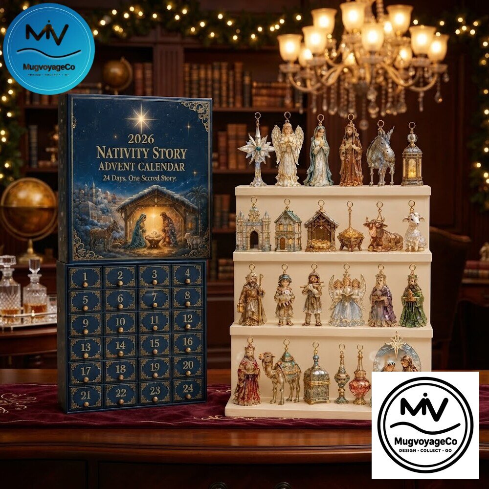 Nativity Story Christmas Advent Calendar 24 Days Figurine Set 2026