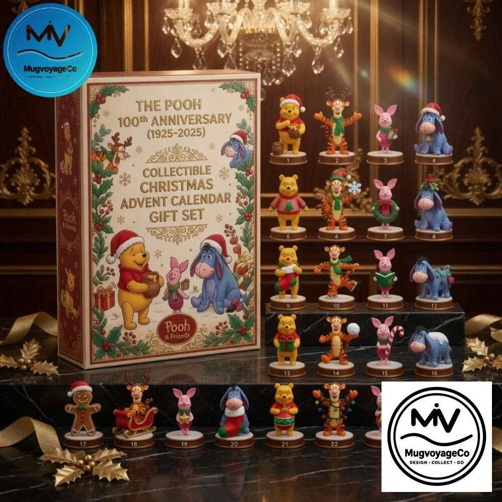 The Pooh 100th Anniversary Collectible Christmas Advent Calendar Gift Set 3 The Pooh 100th Anniversary Collectible Christmas Advent Calendar Gift Set