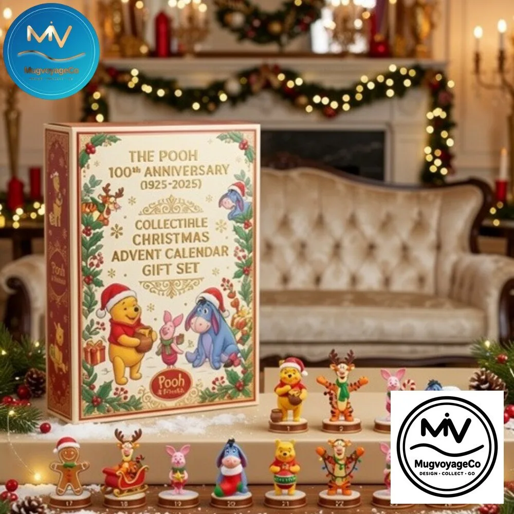 The Pooh 100th Anniversary Collectible Christmas Advent Calendar Gift Set 4 The Pooh 100th Anniversary Collectible Christmas Advent Calendar Gift Set