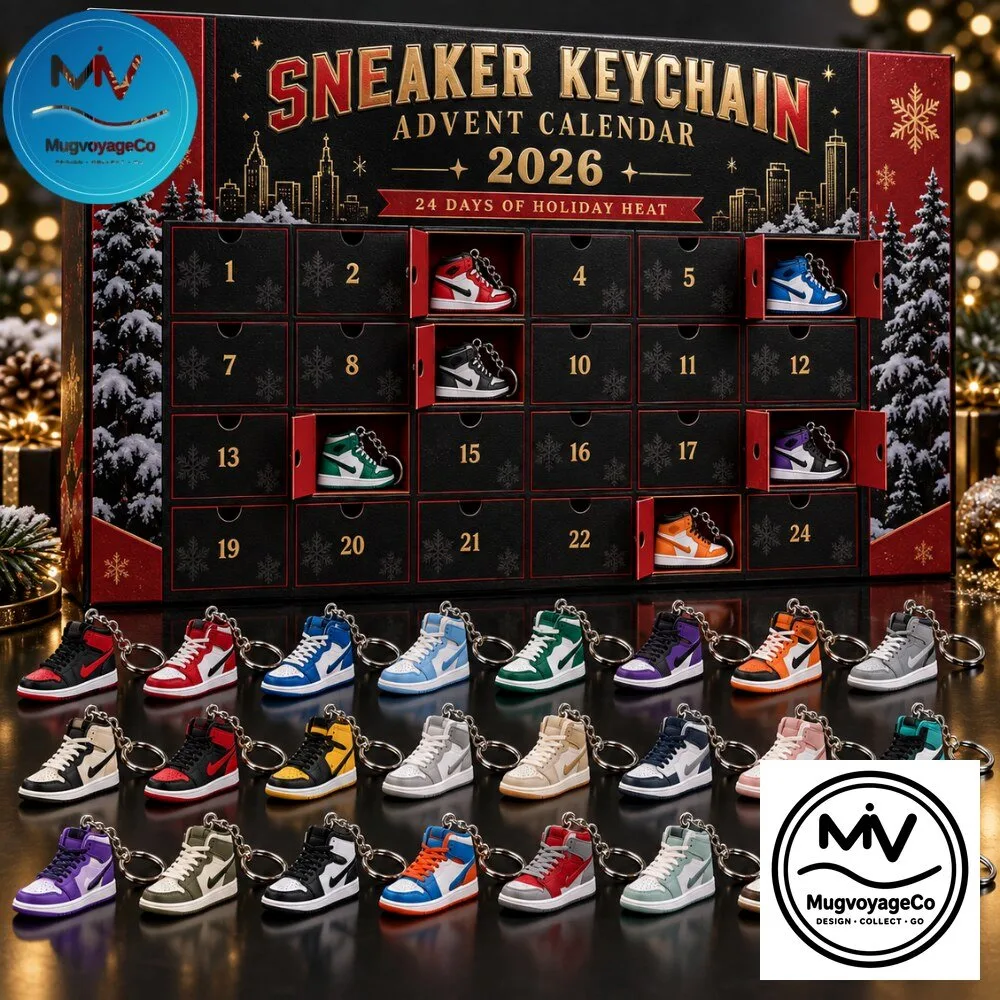 Sneaker Keychain Advent Calendar 2026 featuring 24